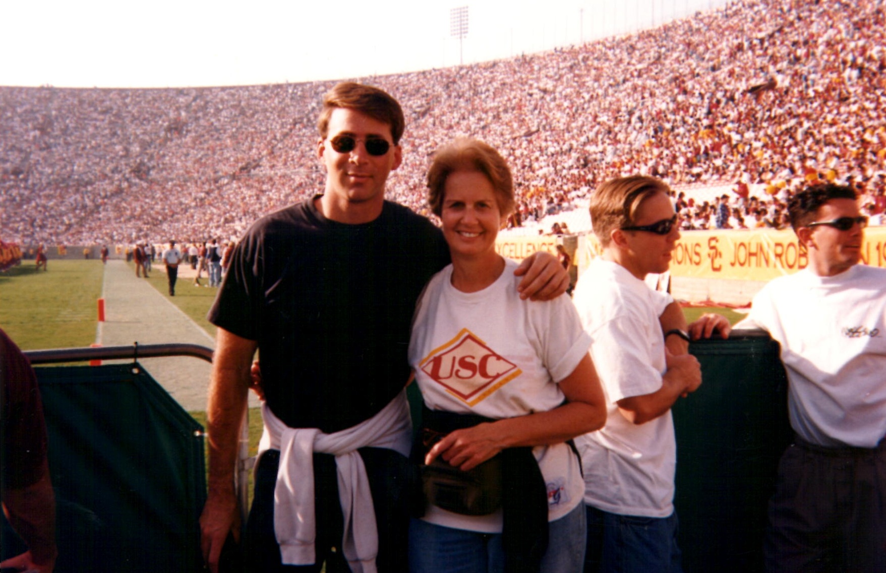 Mom and I at the Coliseum