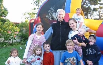 Mom & her 9 grandchildren